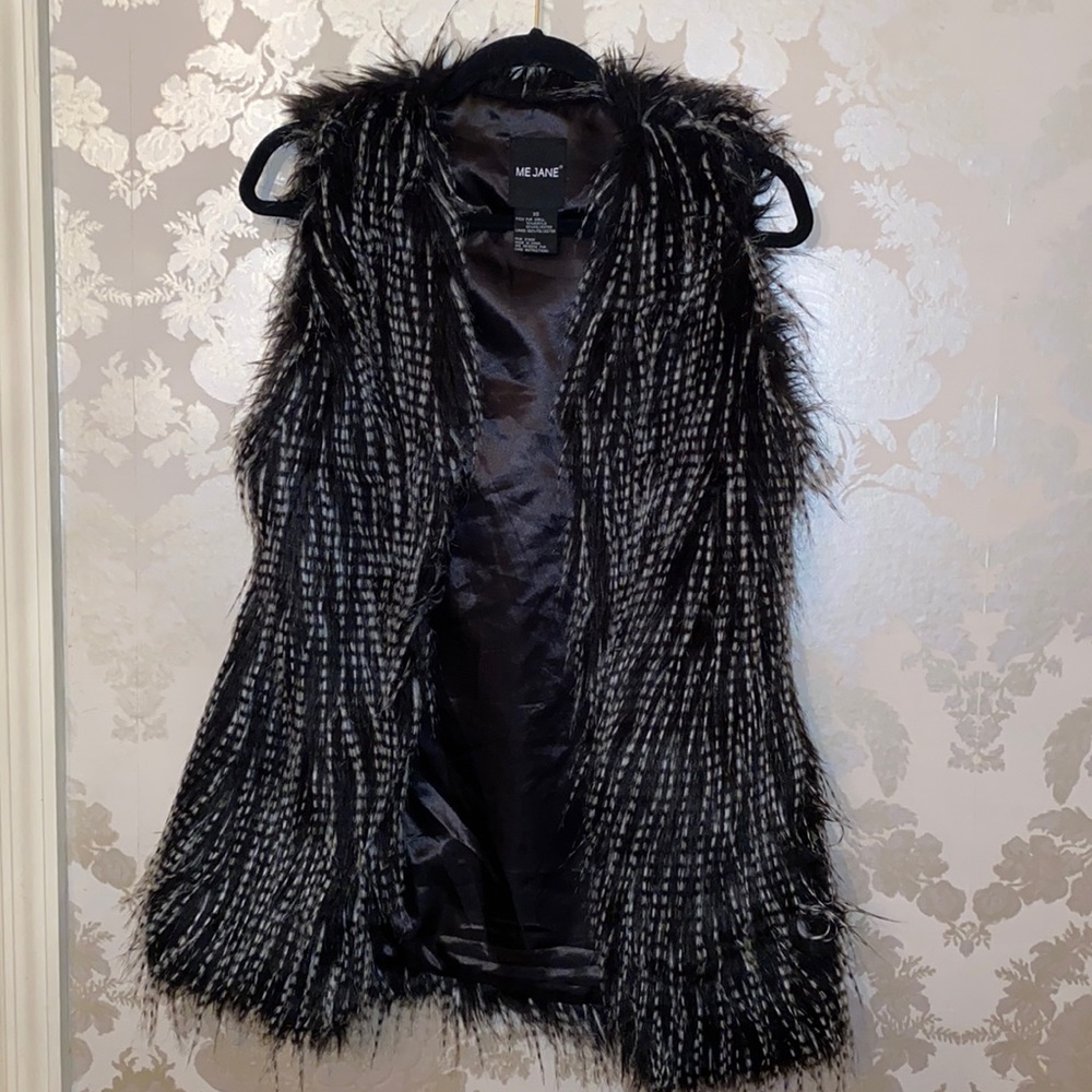 Faux fur vest